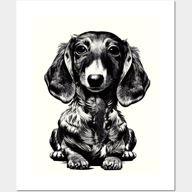 Dachshund, Wiener Dog Puppy, Doxie Mom Wall Art by Apocatnipse Meow